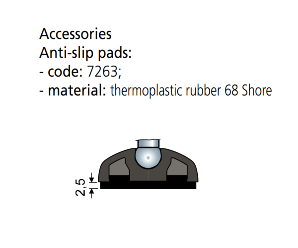 podkładka antywibracyjna do stopek wahliwych fi40